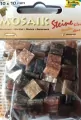 Mozaika kamyczki marmurkowe 10x10mm brązowa - tantis.pl