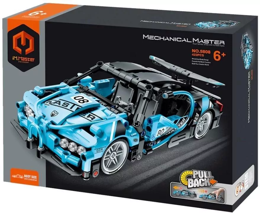 Klocki Auto wyścigowe niebieskie 422el - tantis.pl