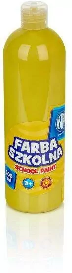 Farba szkolna żółta 500ml ASTRA - tantis.pl