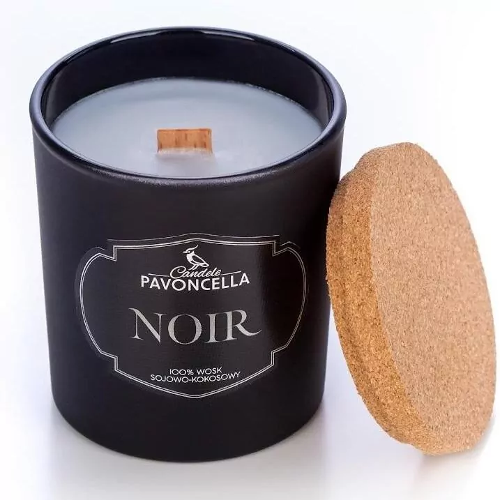 Świeczka sojowa Noir czarna 135g - tantis.pl