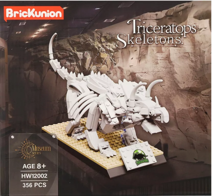 Klocki szkielet dinozaur triceratops 356el - tantis.pl