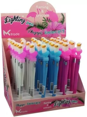 Długopis led swiecąca Lama 3 kolory