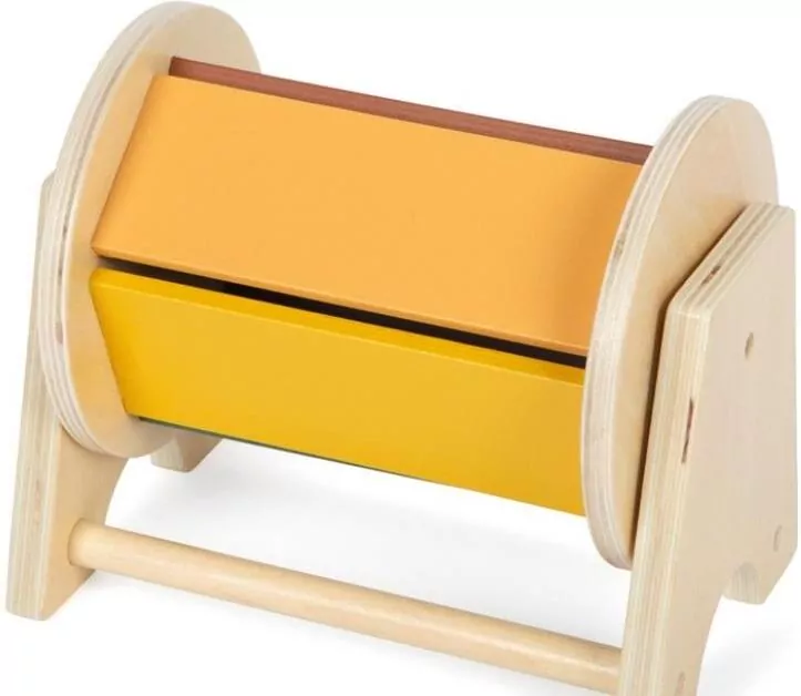 Obrotowy sensoryczmy bębenek Montessori - tantis.pl