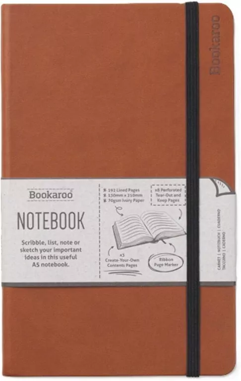 Notatnik A5. Bookaroo. Journal. Brązowy - tantis.pl