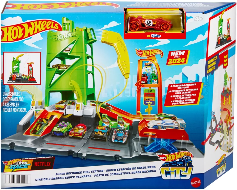 Hot Wheels City Superstacja ładowania samochodów - tantis.pl