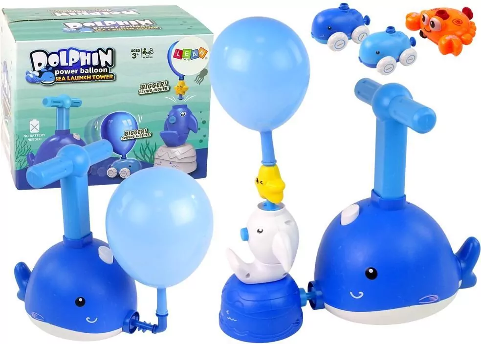 Balonowa wyrzutnia autek delfin - tantis.pl