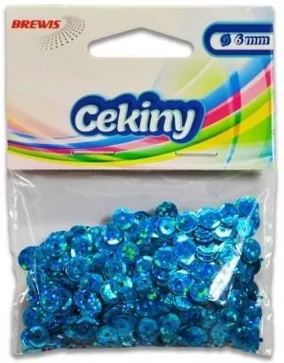 Cekiny hologramowe H 110 jasny niebieski - tantis.pl