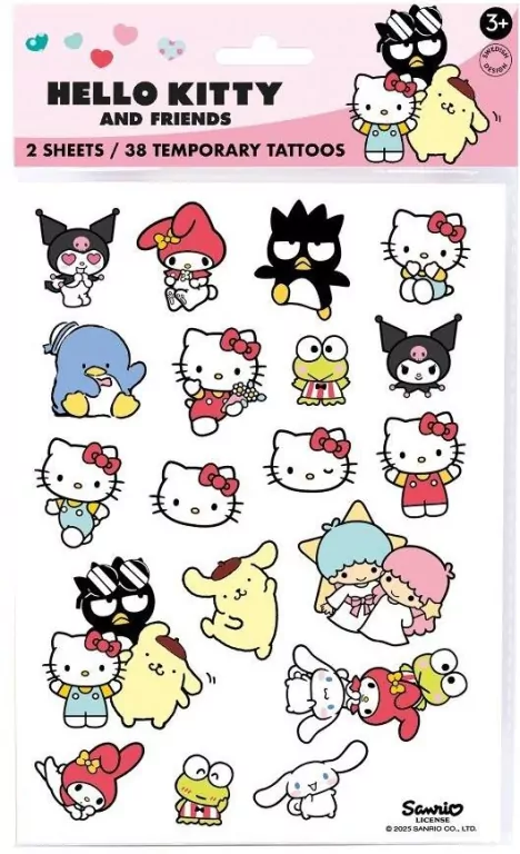 Tatuaże zmywalne Hello Kitty - tantis.pl