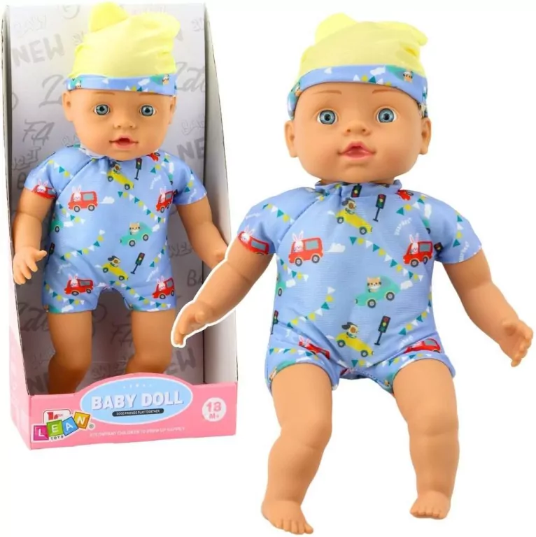 Lalka bobas niebieskie ubranko 31cm - tantis.pl
