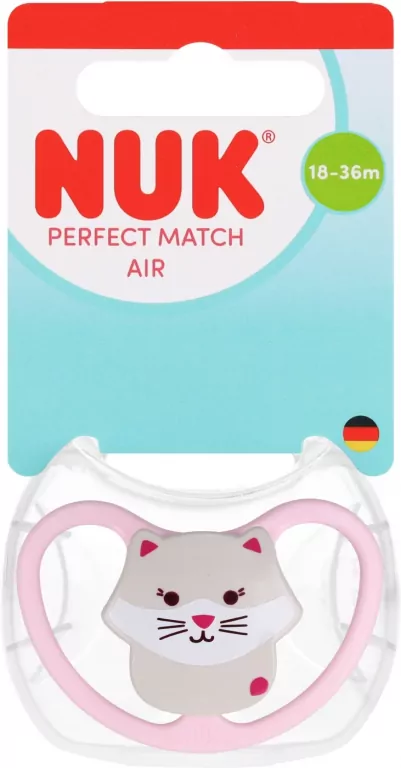 NUK. Perfect Match. Smoczek. 18-36 miesięcy. Kot - tantis.pl