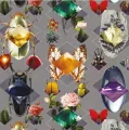 Karnet kwadrat z kopertą Beetles and Jewels - tantis.pl