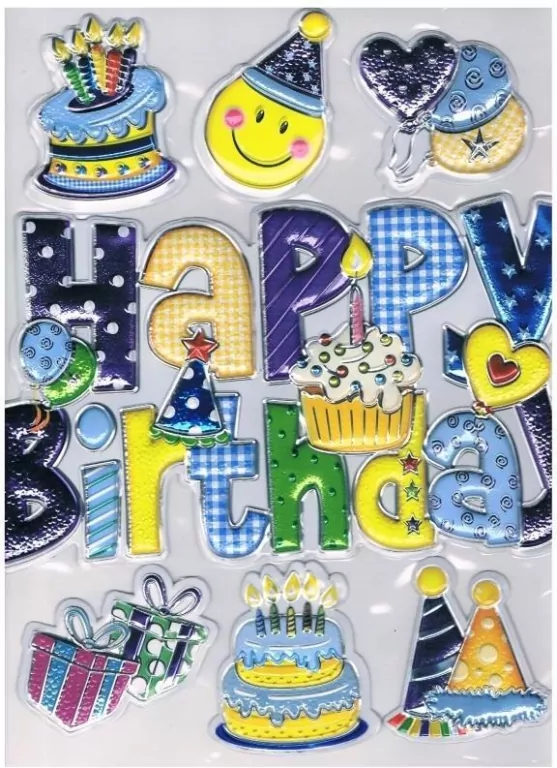 Naklejki wypukłe Birthday Boy - tantis.pl