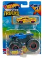 Hot Wheels Monster Trucks Pojazd 1:64 + autko, mix - tantis.pl