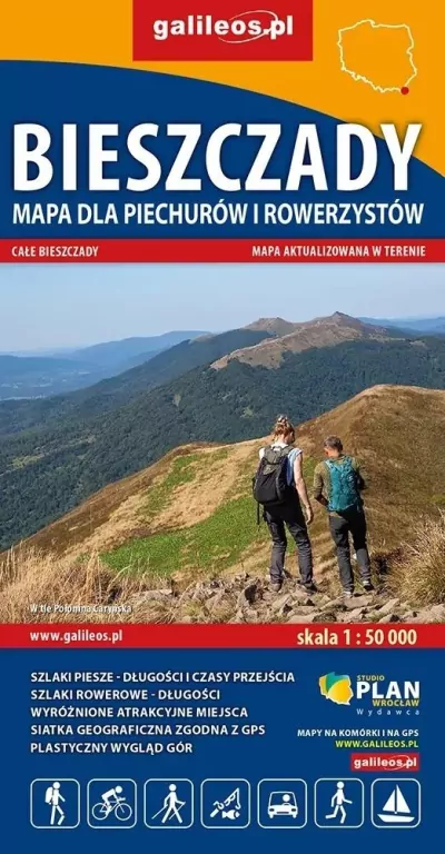 Mapa - Bieszczady 1:50 000 - tantis.pl