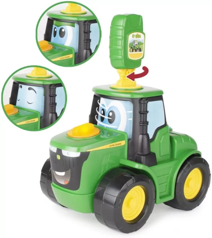 TOMY. John Deere traktor Johnny na kluczyk - tantis.pl