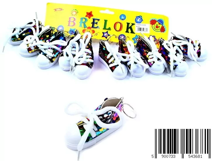 BRELOK CEKIN BUT 7CM MIX KOL OPPBH - tantis.pl