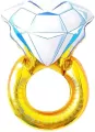 Balon foliowy Pierścionek złoty 42x58cm - tantis.pl