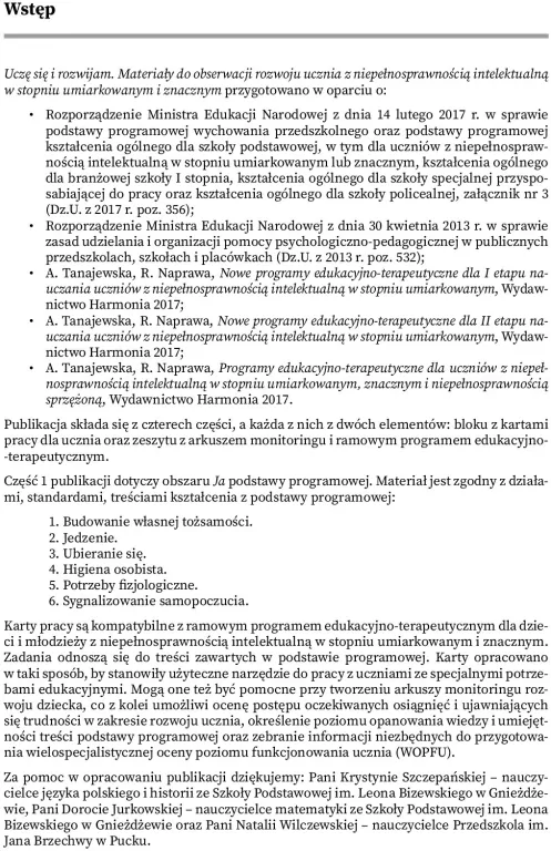 Uczę się i rozwijam. Karty pracy. Część 1 - tantis.pl