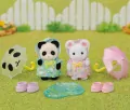 Sylvanian Families Przedszkole Spacer z parasolkami Baby Trio 5748 - tantis.pl