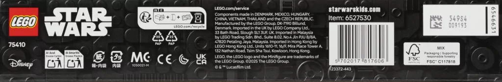 LEGO® Myśliwiec N-1 Mando i Grogu 75410 - tantis.pl