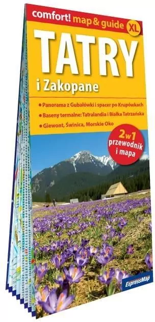 Tatry i Zakopane 2w1. Przewodnik i mapa - tantis.pl