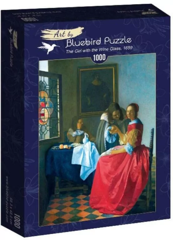 Puzzle 1000 Dziewczyna z kieliszkiem wina - tantis.pl