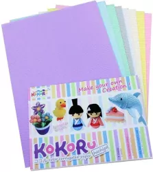 Tektura falista A4 8 arkuszy mix pastel