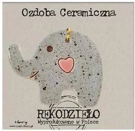 Zawieszka ceramiczna - Słoń - tantis.pl