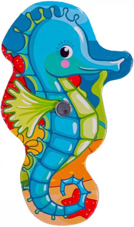 Układanka drewniana. Łowienie rybek - tantis.pl