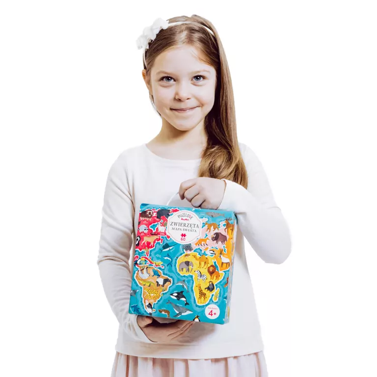 CzuCzu. Puzzlove. Zwierzęta Mapa Świata 60 - tantis.pl