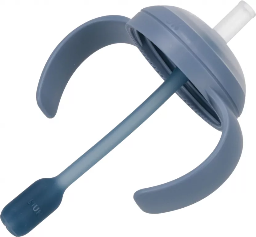 NUK. Butelka do nauki picia ze słomką. 260 ml. Pingwin - tantis.pl