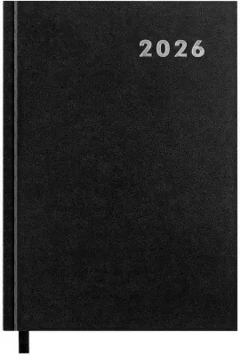 Kalendarz książkowy 2026 A5 czarny EASY