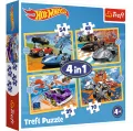 Pojazdy Hot Wheels. Puzzle 4w1. 34627 - tantis.pl