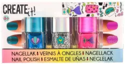 Create It!. Lakier do paznokci Mermaid, 3 sztuki