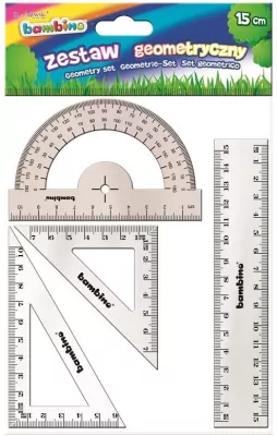 Zestaw geometryczny 4 elementowy. Bambino, 20cm