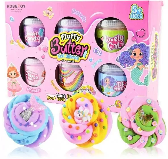Slime z akcesoriami Fluffy Butter Pink - tantis.pl
