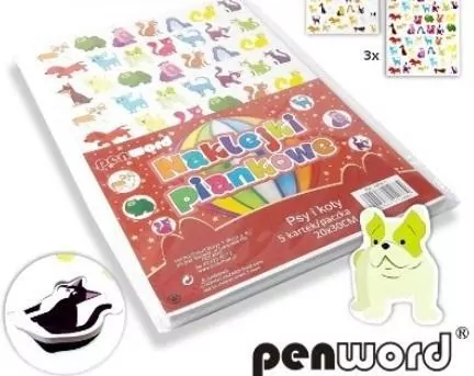 Naklejki piankowe. Koty i psy - tantis.pl