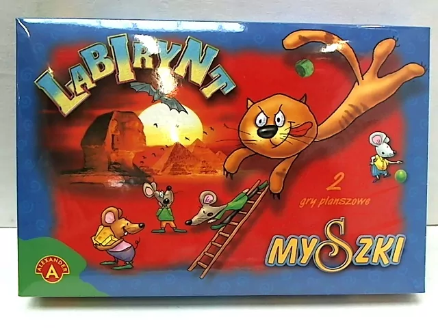 Labirynt. Myszki. 2 gry planszowe ALEXANDER - tantis.pl