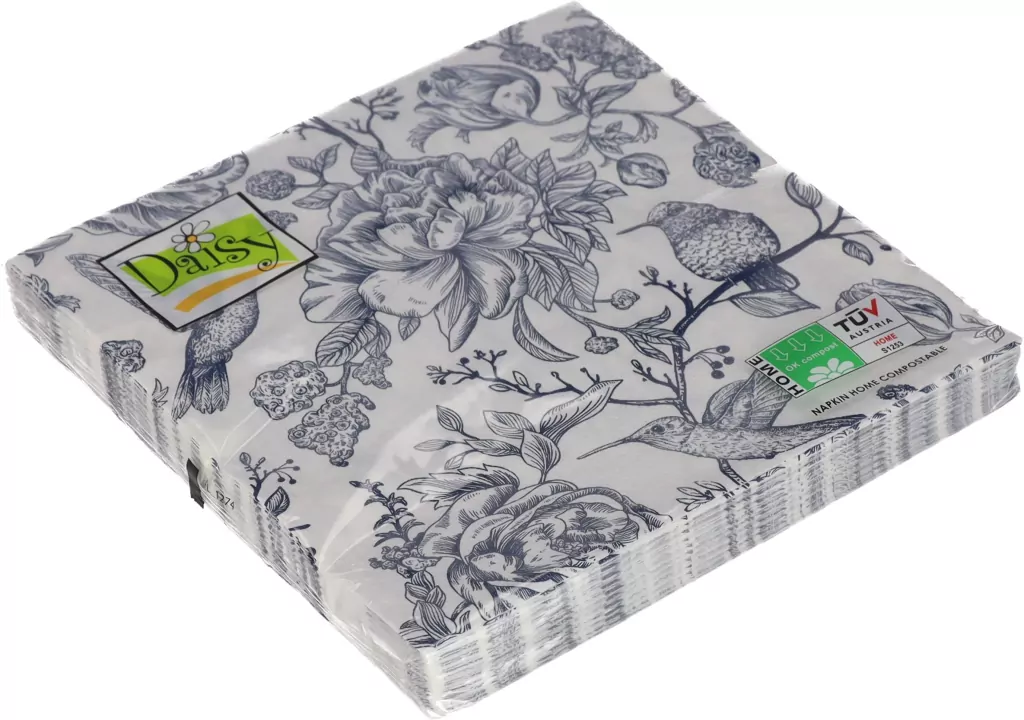 SERWETKA PAP 3W 330X330 KWIATY I PTAK PM OP20SZT - tantis.pl
