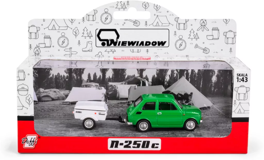 Fiat 126p + przyczepa Niewiadów Krótka zielony - tantis.pl
