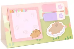 Karteczki samoprzylepne Kapibara z kwiatkiem