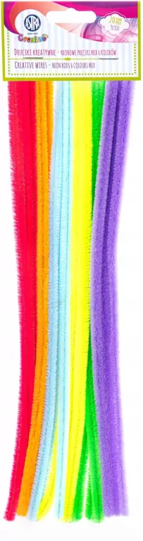 Druciki kreatywne, fluorescencyjne. Mix - tantis.pl