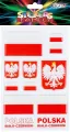 Naklejki wypukłe w barwach narodowych 14x21cm - tantis.pl