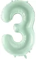 Balon foliowy cyfra 3 72cm zielony - tantis.pl