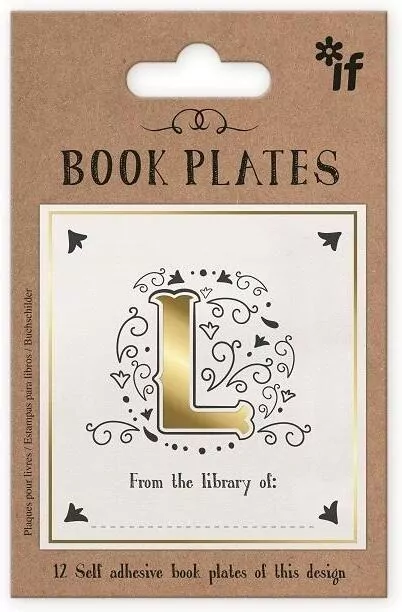 Ekslibris. Zestaw naklejek. Litera L - tantis.pl