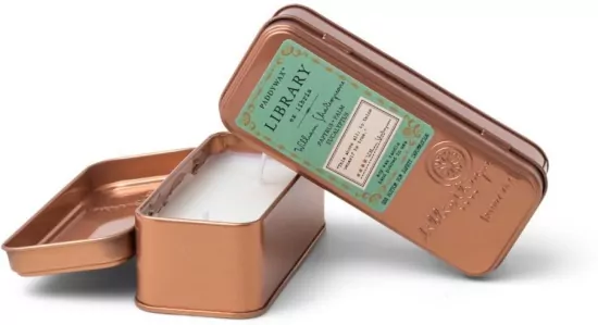 Świeca sojowa w puszce Library trawel