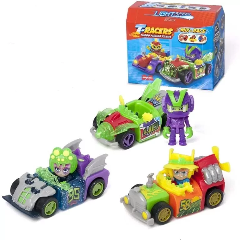 T-Racers. Auto z figurką. Light Speed Car&Racer. Mix - tantis.pl