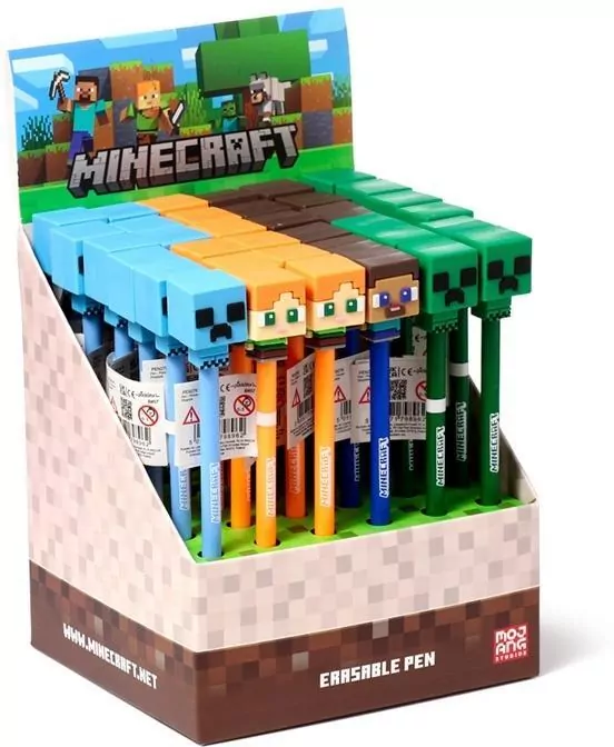 Długopis z silikonową nakładką Minecraft - tantis.pl