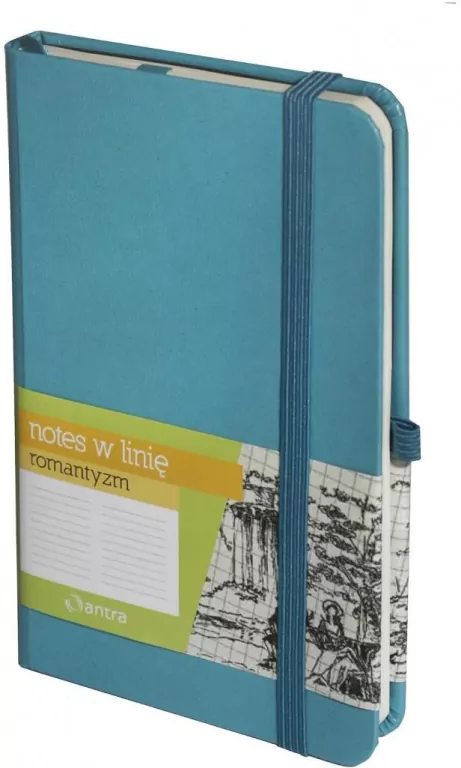 Notes A6 Linia Romantyzm Turkusowy ANTRA - tantis.pl