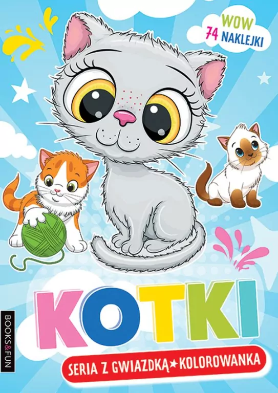 Kotki. Kolorowanka - tantis.pl